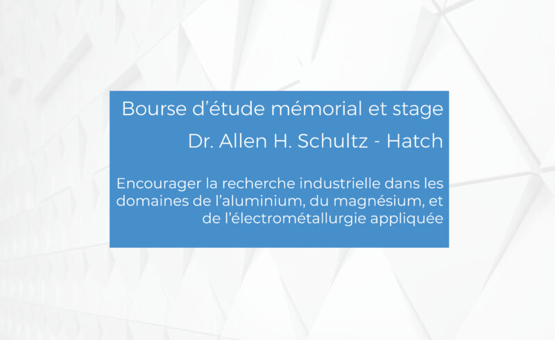 Bourse d’étude mémorial de M. Allen H. Schultz